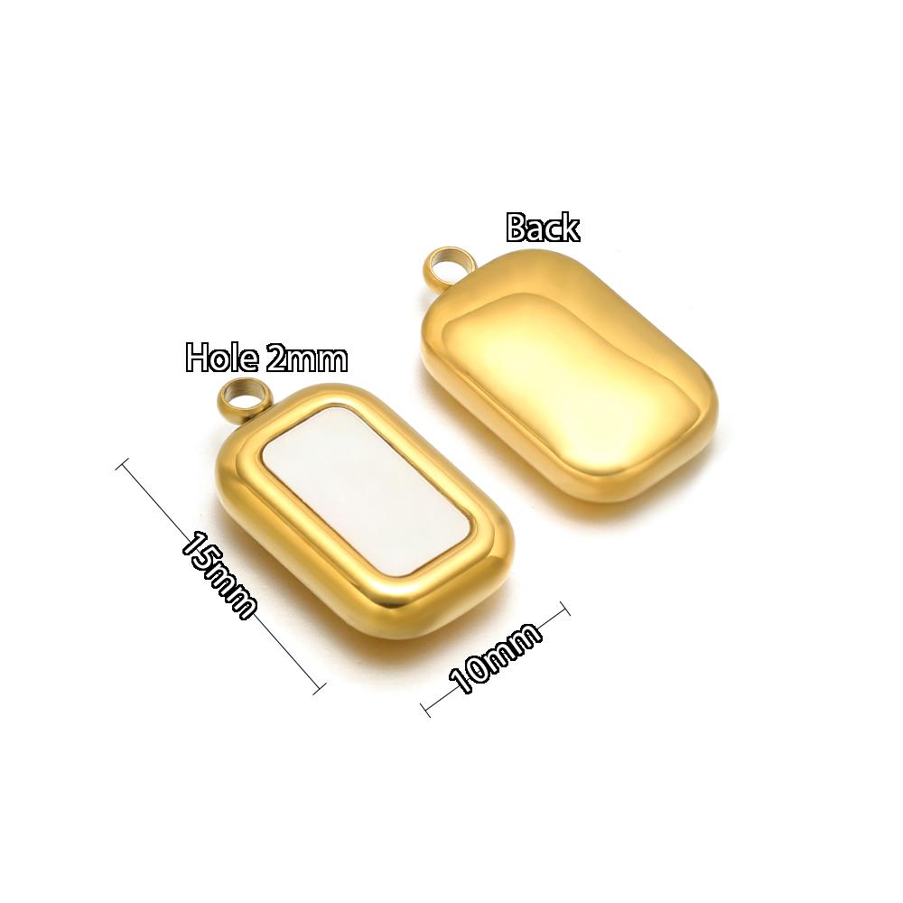 5pcs Stainless Steel Heart Shell Charms Butterfly Pendants for DIY Jewelry Supplies Women Necklace Findings Earrings Making