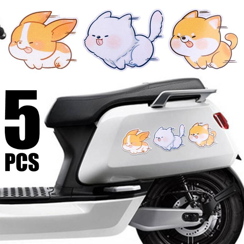 Cartoon Animal Car Stickers Conceal Scratch Decorative Stickers Auto Electric Motorcycle Body Styling Decor Scratch Animal Decal