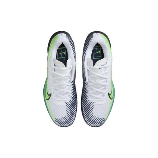 Nike Court Air Zoom Vapor 11 HC Белый Зеленый Удар Темно-синий - DR6966-103