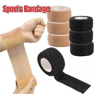 Спортивная лента для повязки, самоклеящаяся эластичная повязка, эластопласт, спортивная защита для колена, пальцев, плеч, татуировок, аксессуары