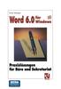 The Word 6.0 Fur Windows : Praxisloesungen Fur Buro Und Sekretariat Book