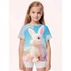 Childrens Clothing Girl Clothes Short Sleeve Girl T-Shirt Cartoon Animals Print Casual O-Neck Girl Top Tee Kids Summer Clothes