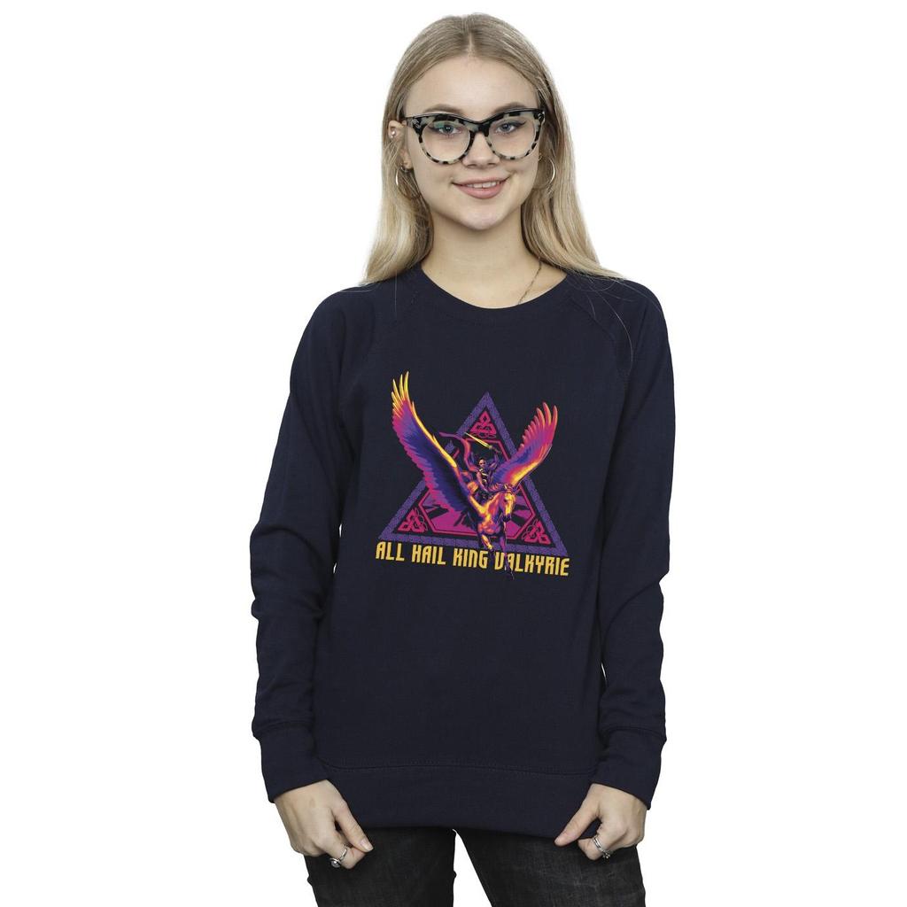 Marvel Womens/Ladies Thor Love And Thunder All Hail Valkyrie Sweatshirt