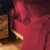 Drap plat - Emotion - 180 x 290 cm - 100% coton - OEKO-TEX® - Rouge marsala
