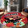 Customizable B-Bing Bunny1 Round Non-Slip Carpet - Ideal for Garden, Picnic, Office, Perfect for Decoration, Suitable For All Seasons