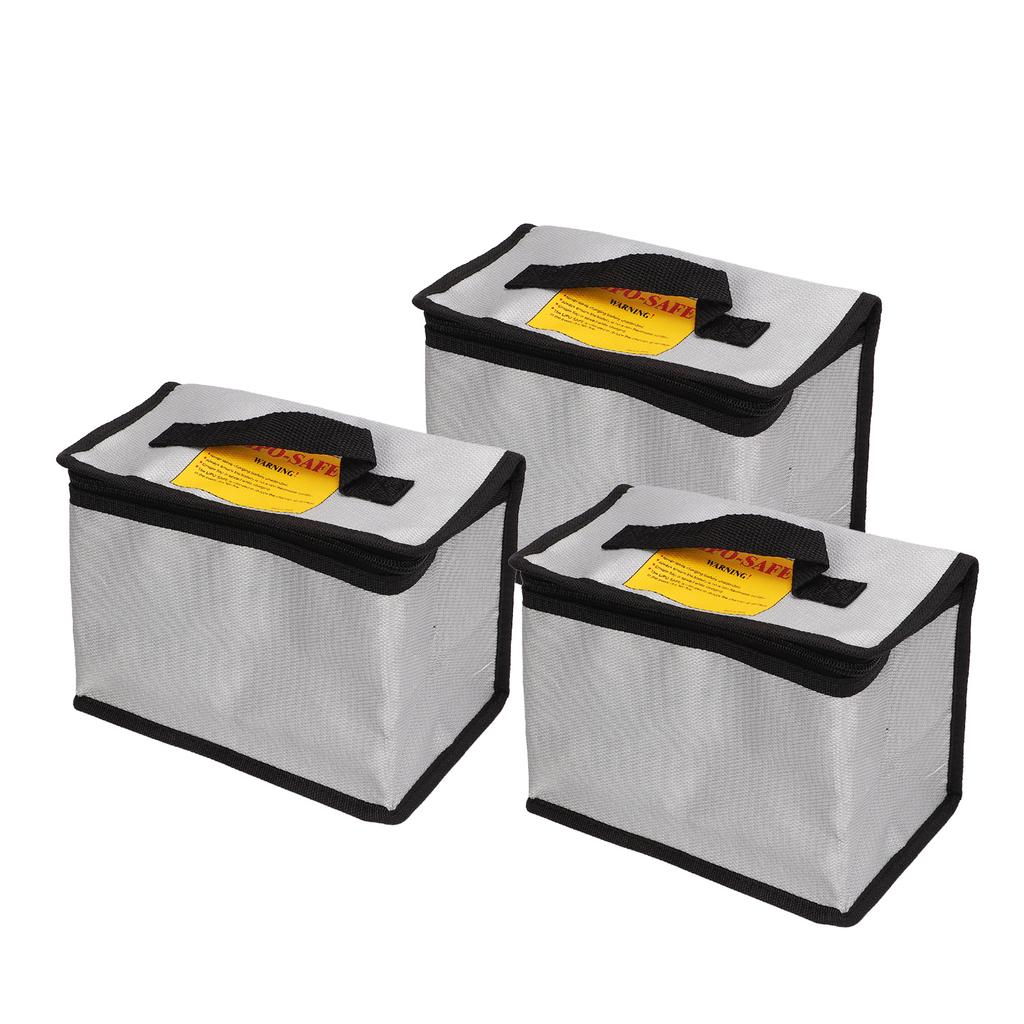 3 шт. Сумка для литиевых аккумуляторов на молнии, портативный огнеупорный взрывозащищенный чехол для хранения аккумуляторов