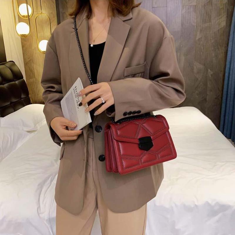 Advanced Westernized Women's Shoulder Bag Versatile Chain Underarm Bag Single Shoulder Crossbody Bag Ins Style Small Square Bags