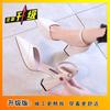 High Heels 2025 Spring and Autumn New Korean Version Versatile Hollow One-word Buckle Sandals Women Pointed Thick Heel Single Shoes Women