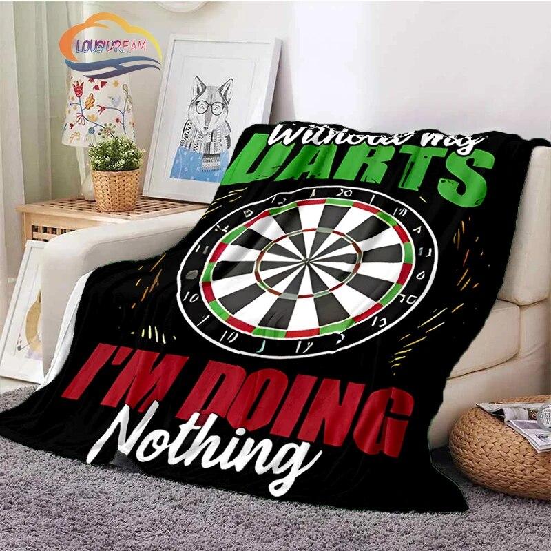 Darts Pattern Blanket Blank Series Ice and Fire  Cashmere  Fashion  Portable Flannel Warm Sofa Bed  Camping