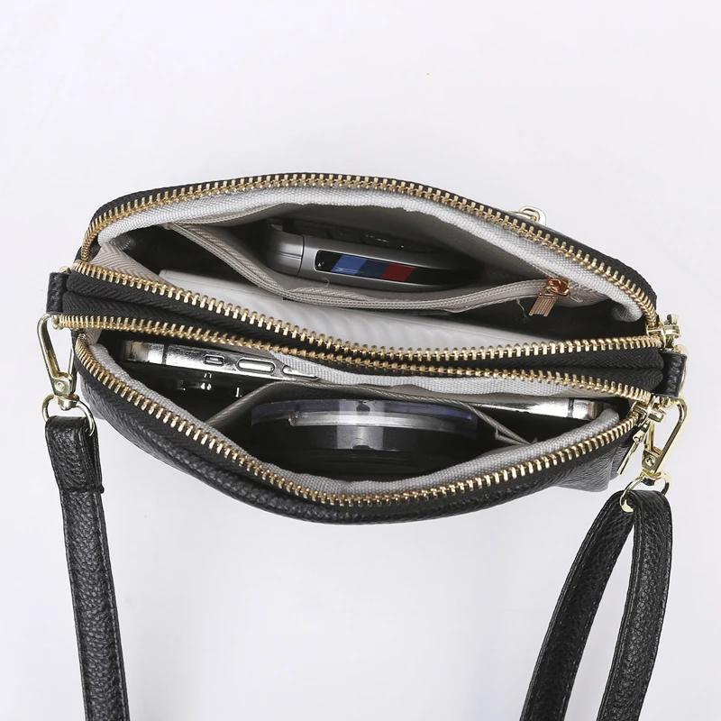 Сумка из натуральной кожи для женщин, женские сумки через плечо, роскошная сумка-мессенджер из коровьей кожи, женские сумки