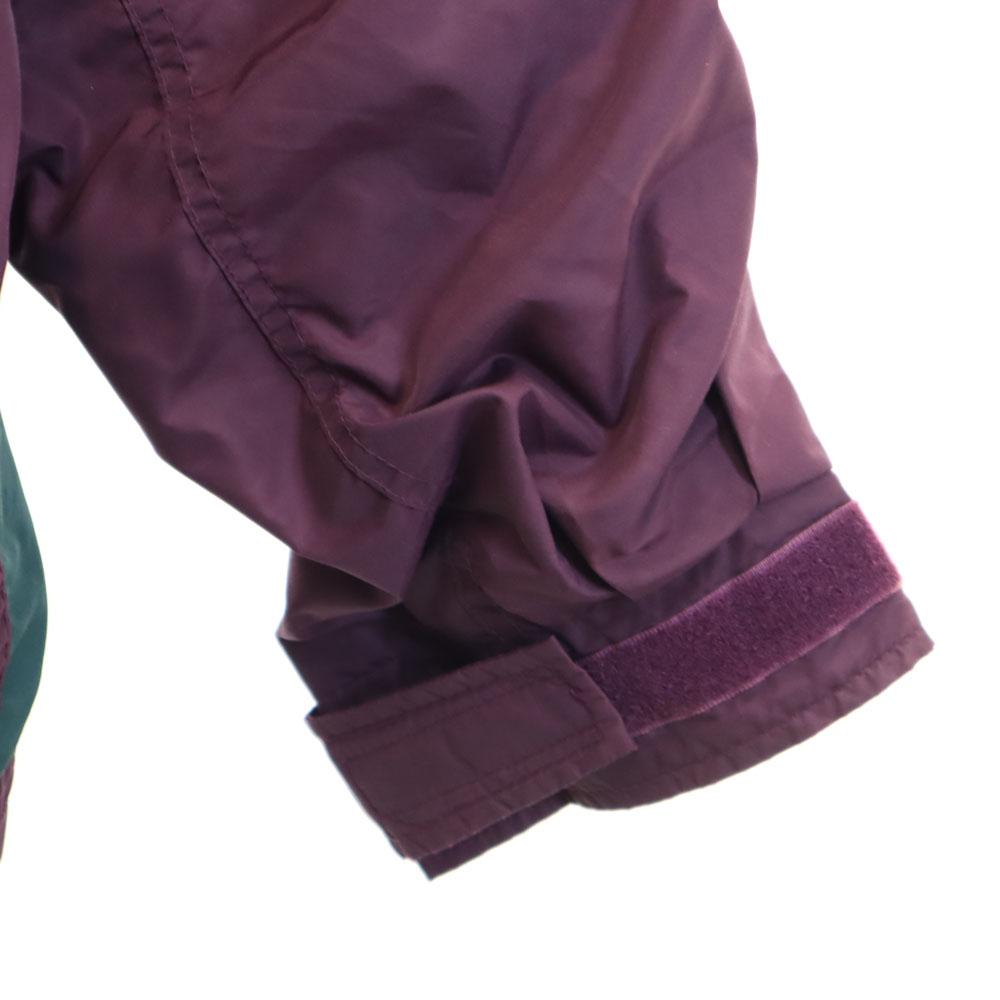 Columbia 90-е Старая двухцветная нейлоновая куртка винно-красного цвета для улицы мужская б/у