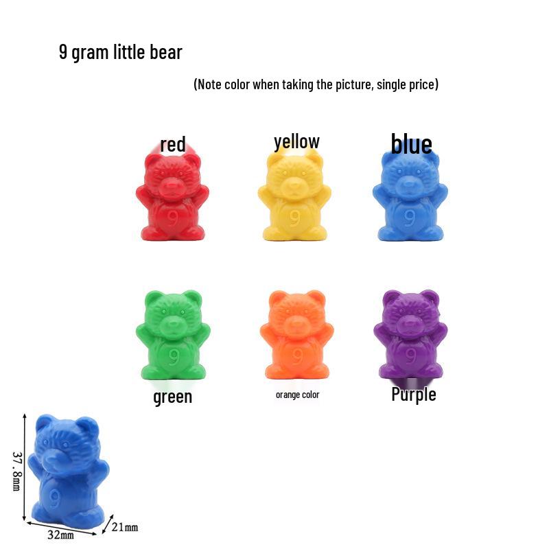 Монтессори Радужные Считающие Мишки Игрушка для Раннего Развития и Сортировки по Цветам