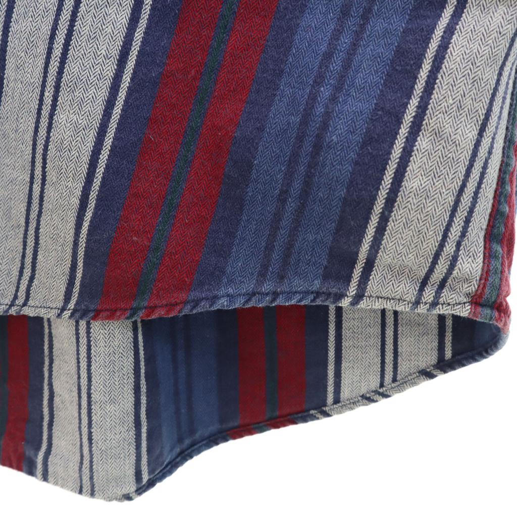 Catalina 90-х 00-х годов Старая рубашка с коротким рукавом на пуговицах в полоску Biggs Мужская Б/У