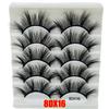 Beauty Eye Makeup Tools Criss-cross Thick Long False Eyelashes Wispies Fluffies 8D Mink Hair