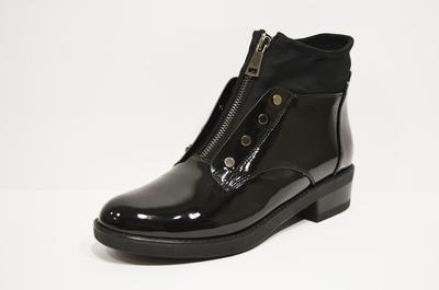 Ботинки Fabio Monelli 160-780 39 Черные лак-стрейч