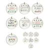 Yousheng Friends Close Christmas Ornaments Acrylic Hanging Plaques with Inspirational Quotes Cute Xmas Gifts for Best Friend