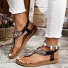 Fashion Sandals New Plus Size Flat Roman Sandals