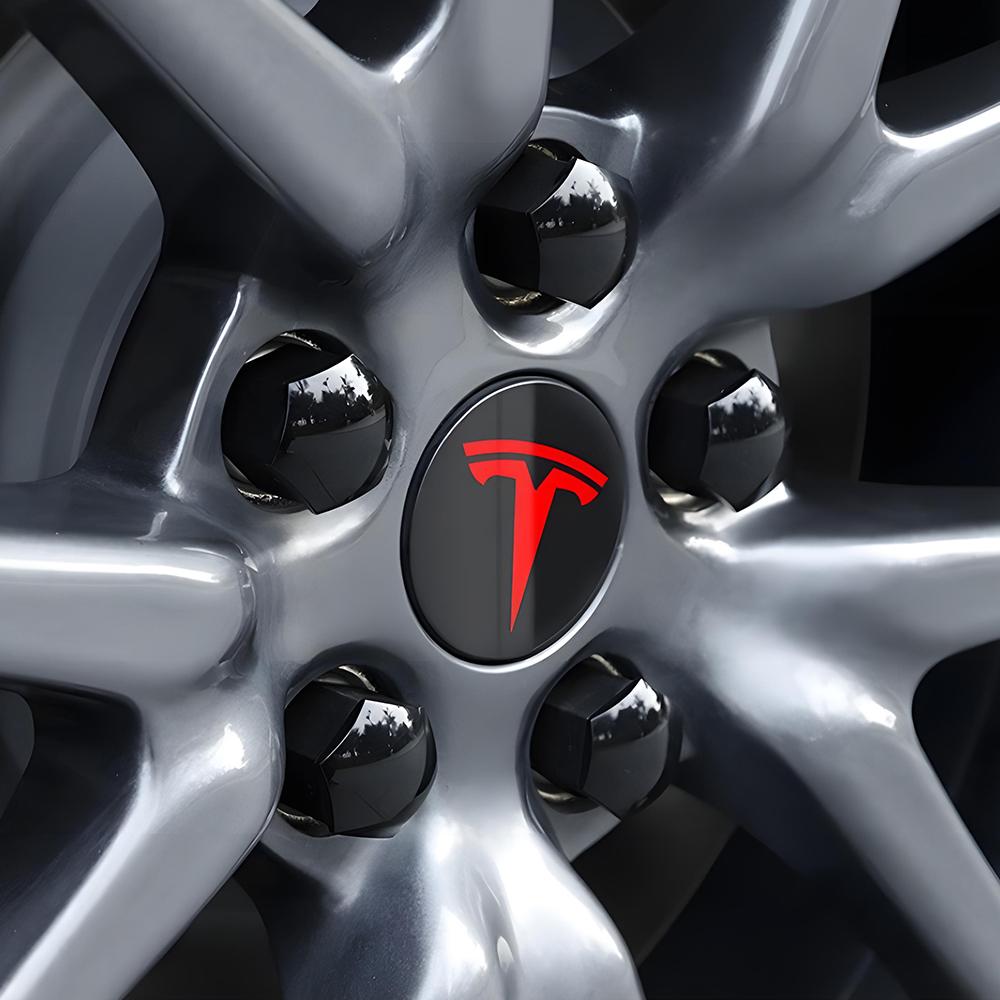 AKZ1 56mm 180mm Car Wheel Center Hub Cap Sticker Logo Cover Accessories For Tesla Model 3 Model Y Model S Model X Cybertruck Coil WYE