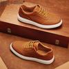 Fashion Fashion Brand Men's Sports Leisure Shoes Classic Brown Men's Hiking Shoes Anti Slip Office Leather Shoes Lace Up Versatile