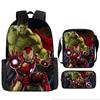Набор рюкзака с принтом Мстителей Ткань Оксфорд Пенал Школьные принадлежности