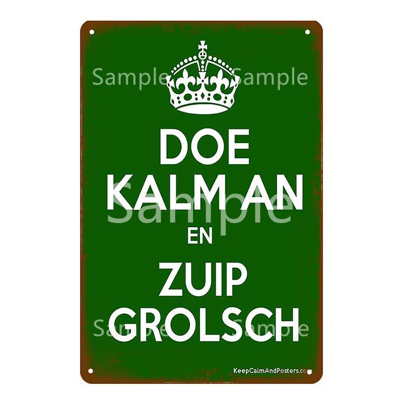 Grolsch Lager Beer Metal Poster Tin Signs Wall Art Painting Decorative Plaque Bar Pub Club Home Decor Art Crafts YK052