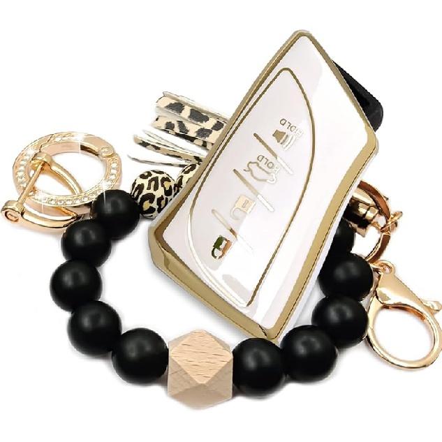 Для Lexus Key Fob Cover, держатель для браслета ключей подходит для RX350h ES LS RS GX 460 LX LC 500/500h Smart Key Car Accessories