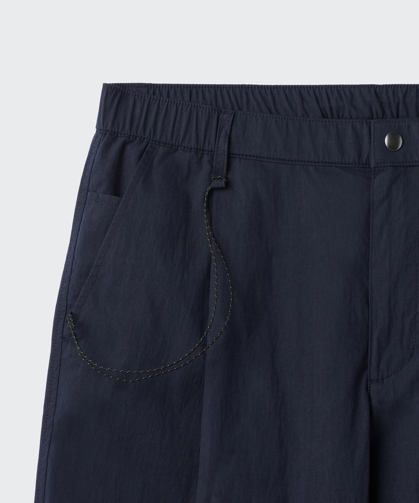 MUSINSA STANDARD [City Leisure] Cn One-Pleat Wide Elastic Waist Pants [Navy]