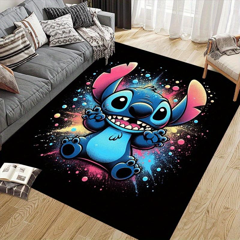 1pc Stitch Pattern Area Rug Soft Flannel Floor Mat for Living Room,Office,Bedroom and Carpet,Sofa Coffee Table Floor Mat