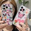 Мягкий чехол с ярким узором бабочки для iPhone 17e 17 16 15 14 13 Pro Max 17 Pro 16e 12 11 Прозрачный противоударный чехол для телефона