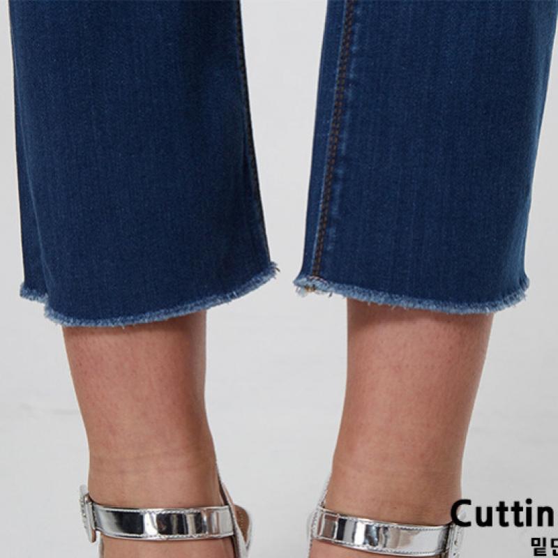 Baiyu Women Lycra Banding Denim Pants Mdaw