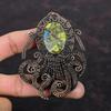 Copper Stichtite Pendant Copper Wire Wrapped Pendant Handmade Jewelry Octopus Pendant Gemstone Pendant Copper Wire Wrap Jewelry Gift For Mom