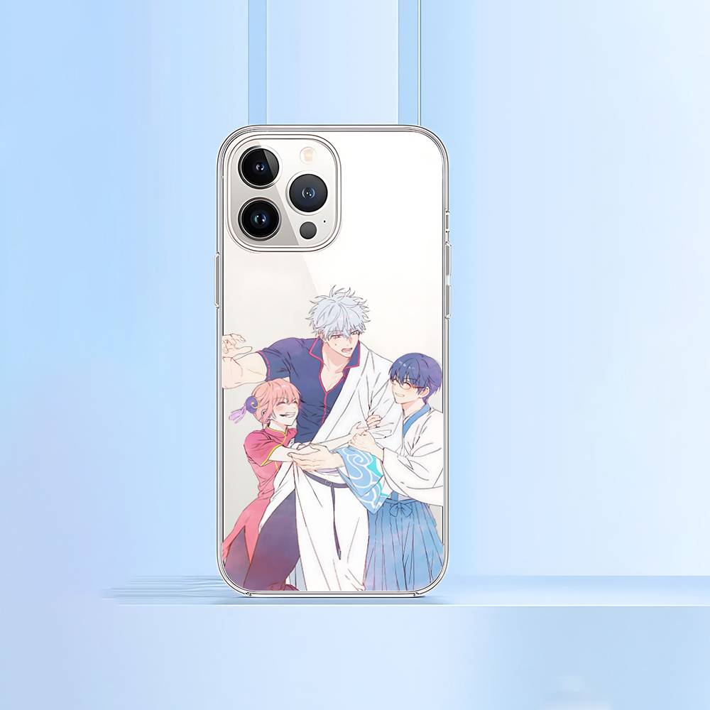 Аниме G-Gintama Чехол для телефона для IPhone 17 16 15 12 11 Pro Max 14 Plus 13 Mini Прозрачный Мягкий Чехол