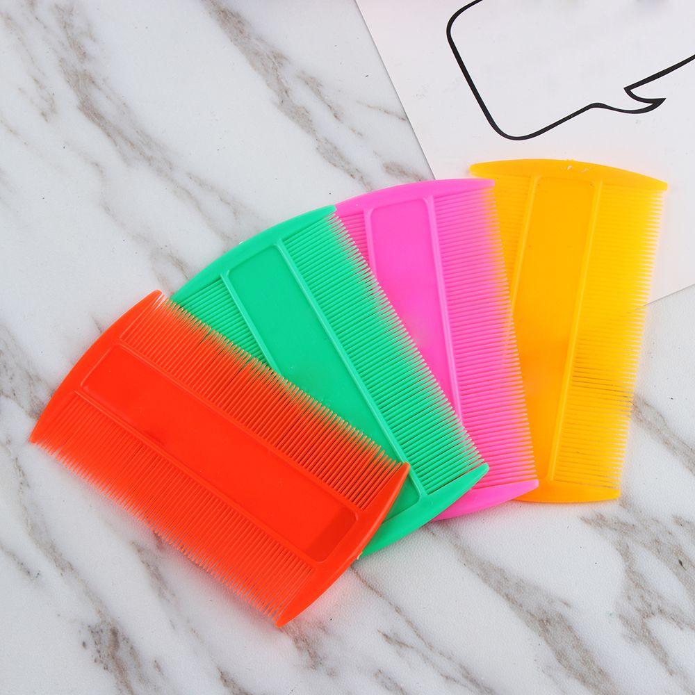 Color Useful Portable Double Sided Beauty Brush Lice Comb Hair Styling Tools Narrow Tooth Comb