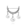 Fashion Imitation Pearl Pendant Brooches Anti-Light Exposed Clothing Safety Pin For Women Sweater Cardigan Decor