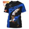 Judo Fans 3D Print Funny T-shirt For Men Fitness Train Loose Round Neck T Shirts Japanese Jiu-Jitsu Fashion Trend  Custom Tee