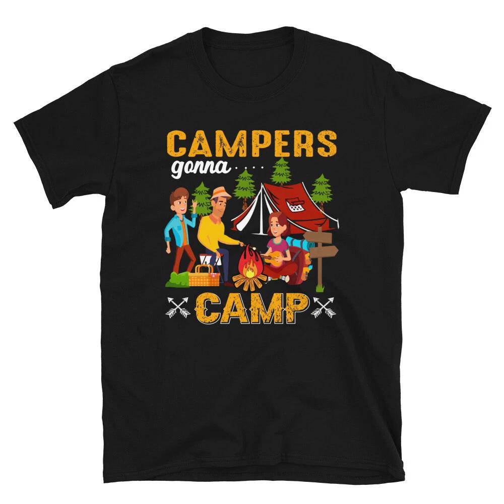 Campers Gonna Camp Vintage Design Camping Novelty T-Shirt