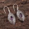 Amethyst Earrings Gemstone Jewelry, 925 Solid Sterling Silver Earrings, Gift For Women Handmade Earrings