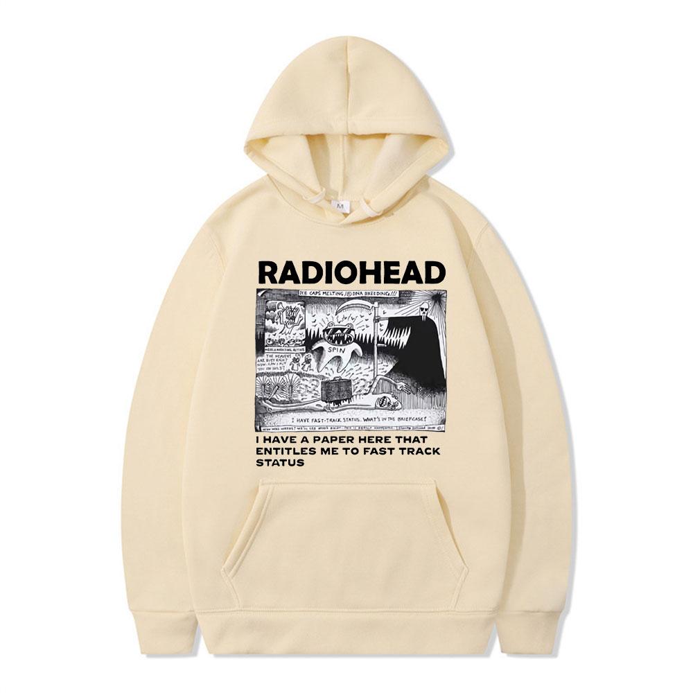 Новые толстовки Radiohead с принтом в стиле панк-рок-группы, уличная одежда унисекс, женские винтажные модные толстовки большого размера, пуловеры с капюшоном, спортивный костюм