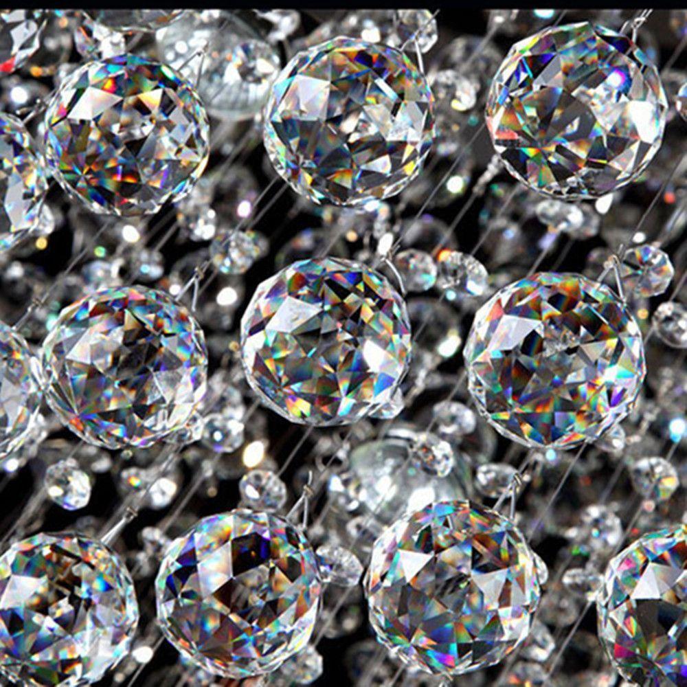 Прозрачные Подарки DIY Аксессуары Подвеска для Люстры Хрустальный Шар Декор для Дома Стекло Граненый