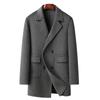 Autumn and Winter New Mid-length 100% Wool Double-sided Woolen Coat Young Men's Double-breasted Coat Jacket for Men