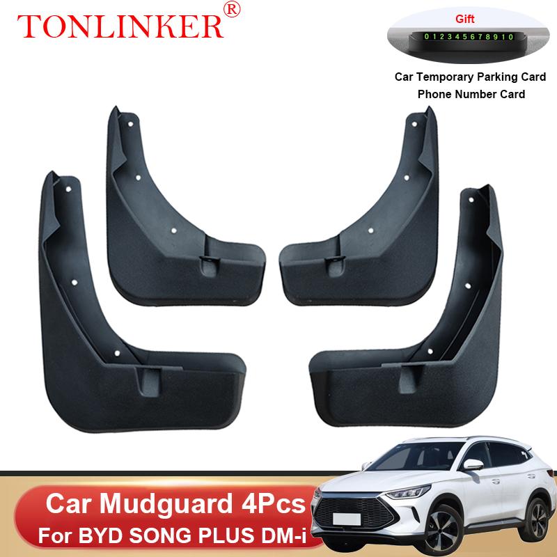 TONLINKER Car Mudguard For BYD SONG PLUS DM-i EV 2022 2023- Front Rear Mudguards Splash Guards Fender Mudflaps