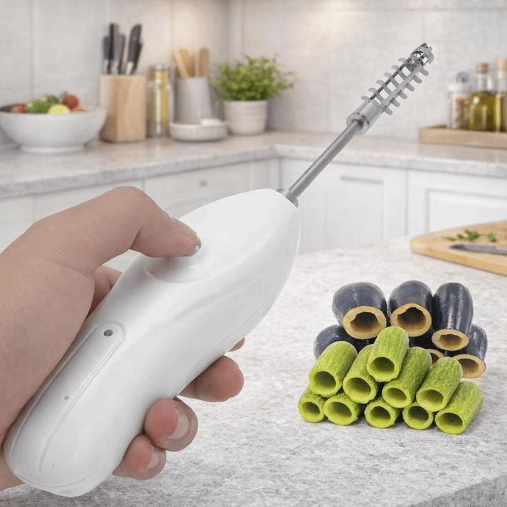 Stainless Steel Electric Vegetable Core Digger Replaceable Head Electric Fruit Corer Restaurant
