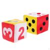 2 Pieces Sponge Dices Great Toy for , Daycare, Enlightenment Cognition