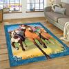 Ковер Spirit Riding Free с мультяшными лошадьми, ковер для гостиной, спальни, домашний декор, нескользящее украшение для дивана, коврик для двери, подарок для девочки