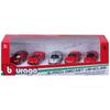 Bburago Набор из 5 литых моделей автомобилей Ferrari масштаба 1/64, Готовая модель, 18-56125