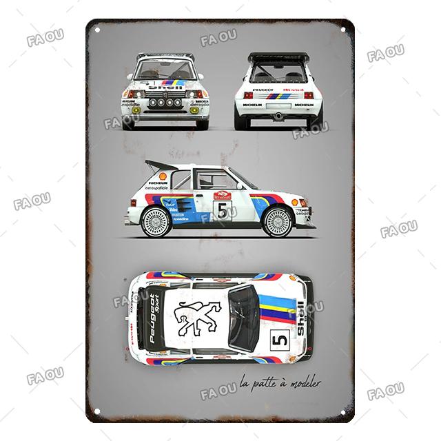 Super Car Retro Metal Poster Board Garage Vintage Decorative Tin Sign Auto Club Wall Art Plaque for Modern Home Decor Aesthetic