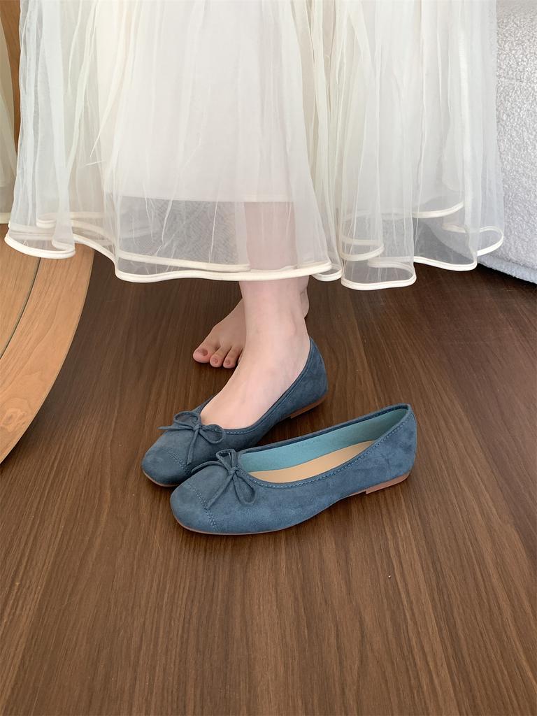 Fashion Bailamos New Women Flat Shoes Fashion Shallow Slip On Ladies Elegant Ballerinas Shoes Soft Flat Heel Round Toe Boat Shoes