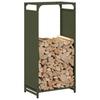 Firewood Rack Olive Green 44 x 28 x 90 cm Cold Rolled Steel