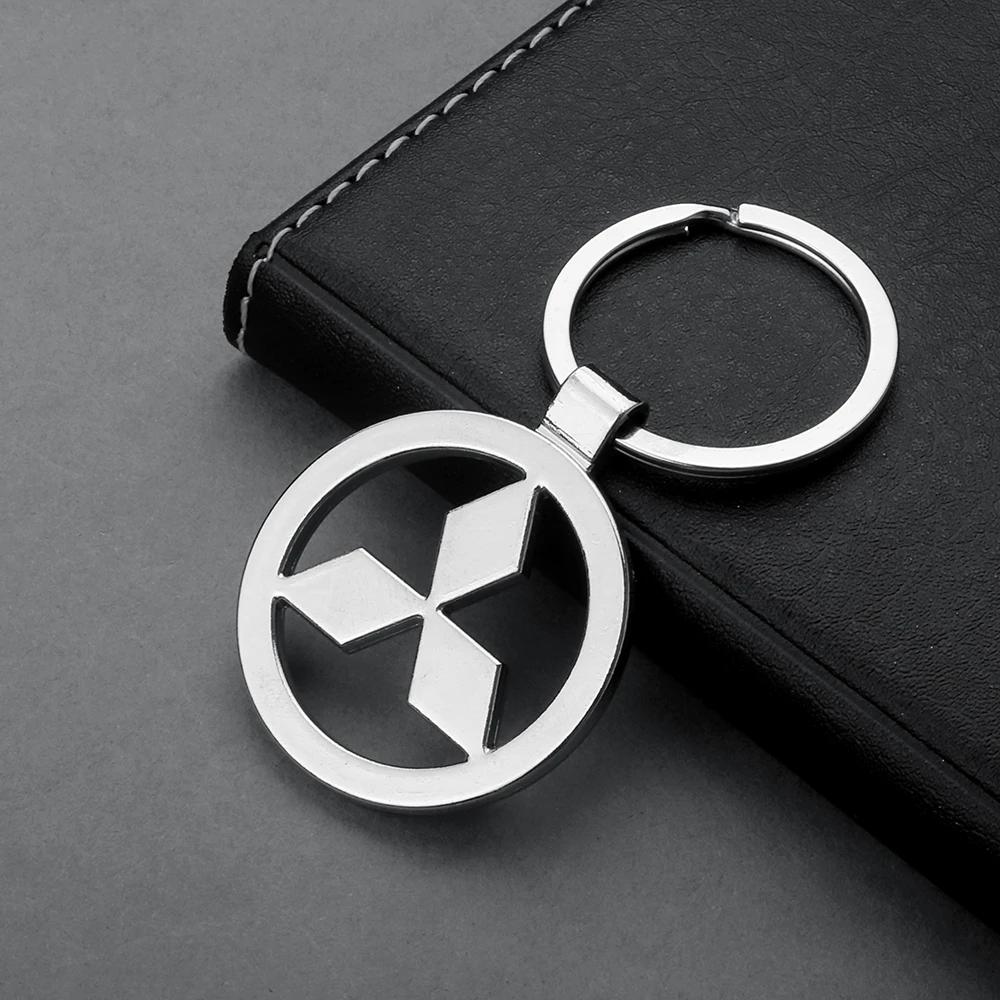 Durable Auto Keyring Zinc Alloy Pendant Car Accessories for Mitsubishi Pajero Montero Lancer EX ASX Outlander L200