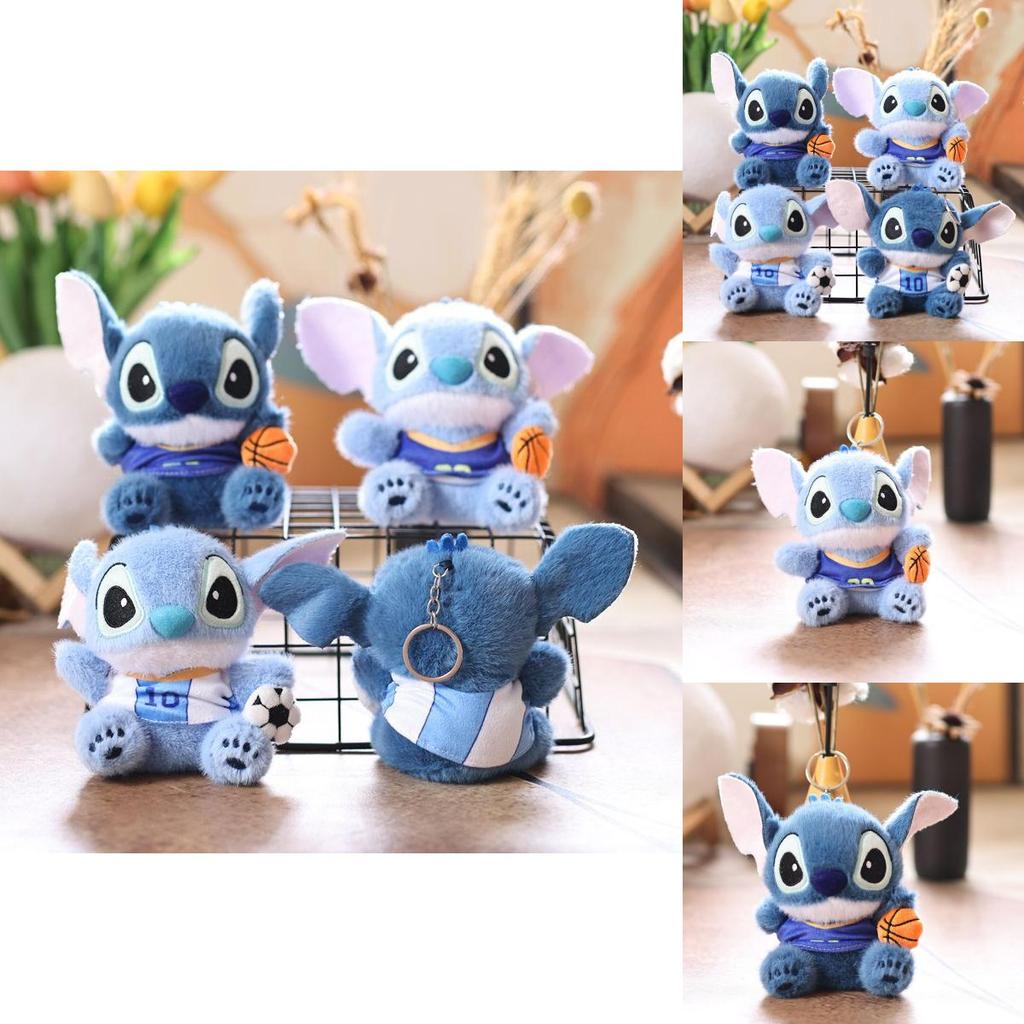 Плюшевый брелок Stitch с наполнителем из полипропиленового хлопка, идеально подходит для украшения рюкзака и подарков